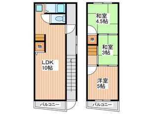 都島中通3丁目5-6貸家の物件間取画像